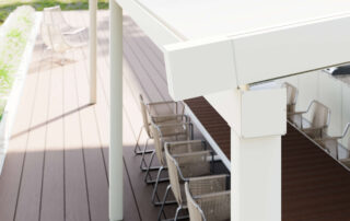 Details weisse Pergola Suite